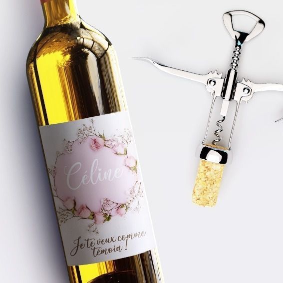 Étiquettes de vin personnalisées, autocollants pour la saint-valentin, pour  bouteille de vin, pour fête d