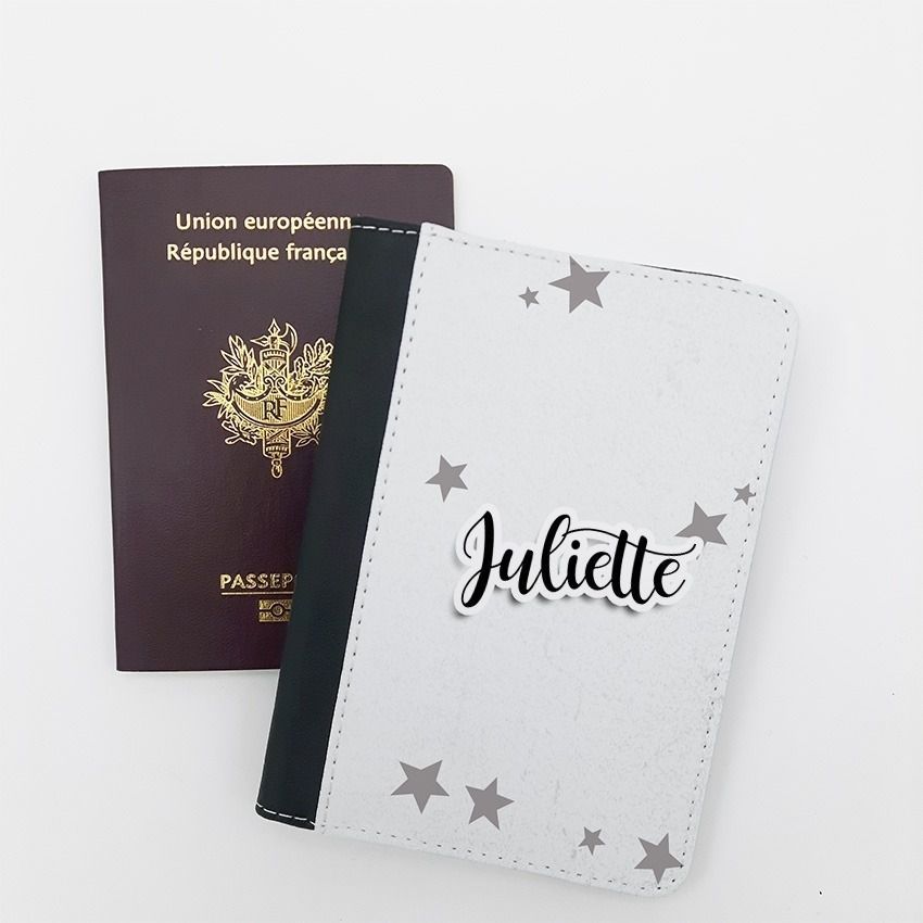 Protège passeport personnalisable Etoiles