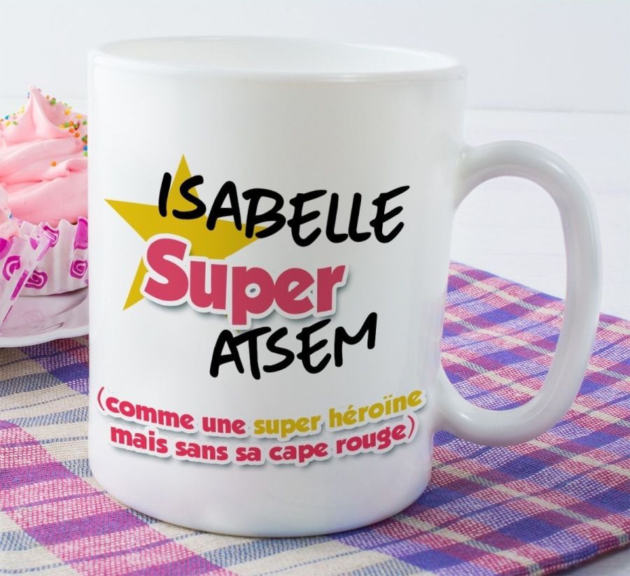 Mug personnalisable recto Super ATSEM