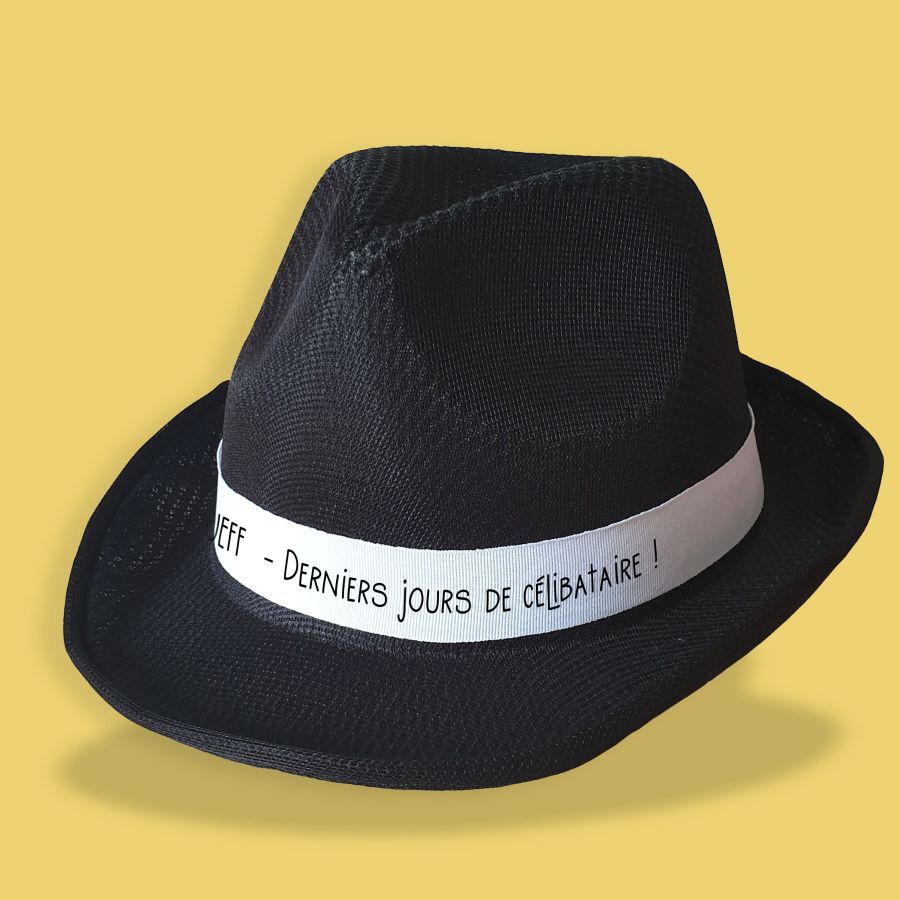Chapeau personnalisé EVG noir modèle "Derniers jours"