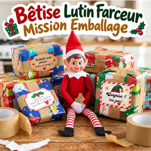 Bêtise Lutin Farceur – Mission Emballage avec Stickers