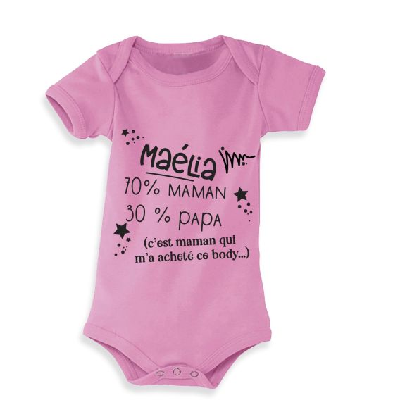 Body bebe personnalise humoristique Lachouettemauve