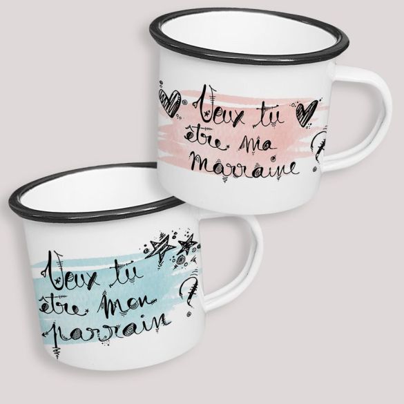 Mug personnalisable Cadeau pour Super marraine ! - Lachouettemauve