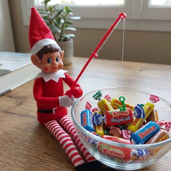 Bêtise Lutin Farceur – La Pêche aux Bonbons | Kit avec Canne à Pêche