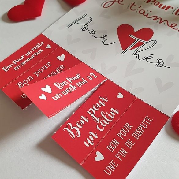 Carnet De Bons Pour Les Amoureux: 50 Chèques cadeaux Romantiques
