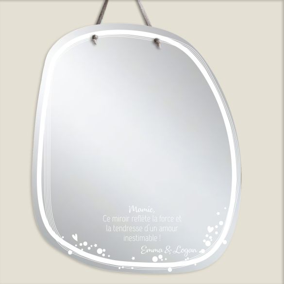 Miroir personnalisé Bonne fête mamie