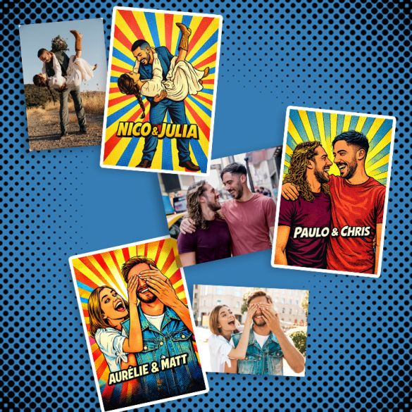 Cadre lego  Couple Pop part