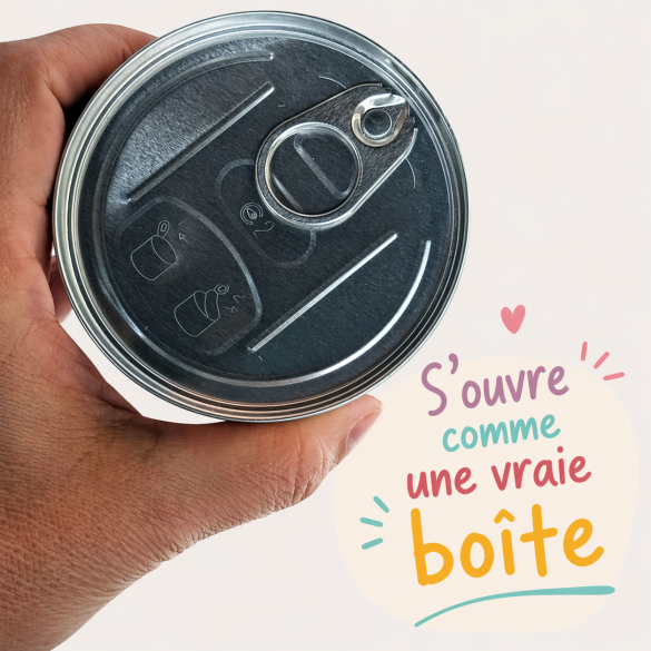 Boîte de conserve surprise personnalisée à remplir – Cadeau original - Conserve de tomates concassées