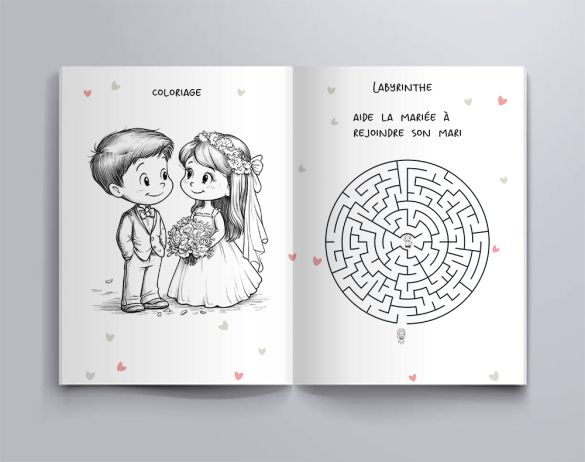 ***A IMPRIMER*** Livret de jeux et activités pour enfants , Mariage