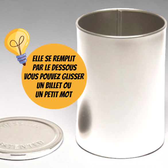 Boîte surprise de conserve de carottes avec chocolats de Pâques