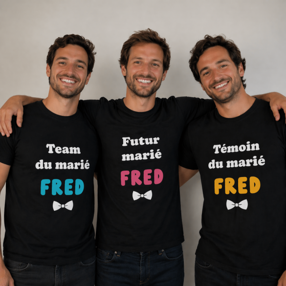 Tshirt EVG personnalisé Noeud Papillon