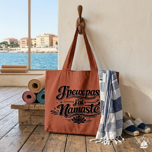 Totebag XXL - Yoga - 'J'peux pas j'ai Namaste'