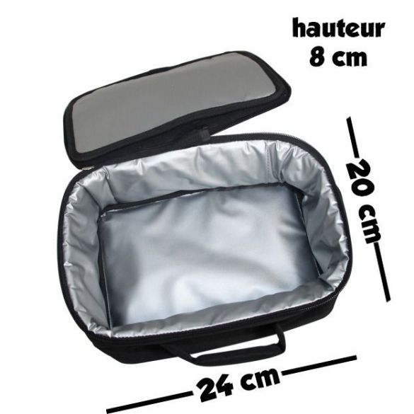 Lunch box isotherme personnalisée Super chat rose