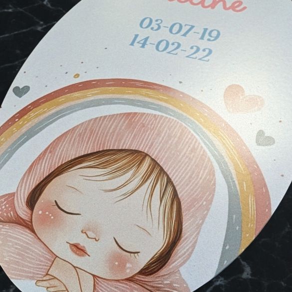 Plaque funéraire ovale personnalisée | Parange