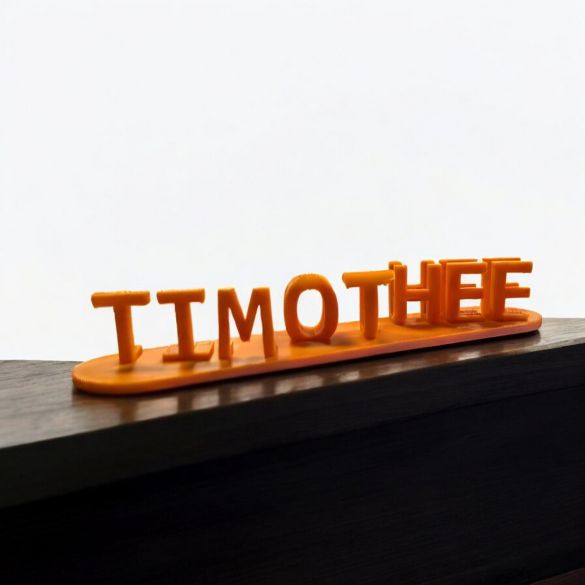 Illusion 3 D avec 2 mots ou prénoms - Cadeau St Valentin, Fête des mamies, papys, mamans, cadeau nounou ou maîtresse