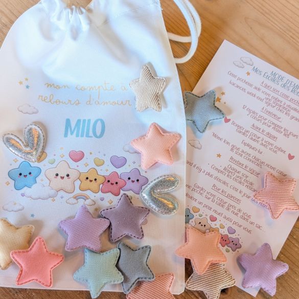 Les Étoiles des Retrouvailles – Pochon personnalisé avec rituel affectif