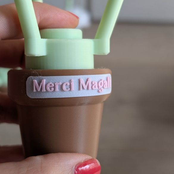 Mini Bouquet de fleurs en 3D personnalisé – Cadeau pour maîtresse, atsem, aesh, nounou - Style Lego