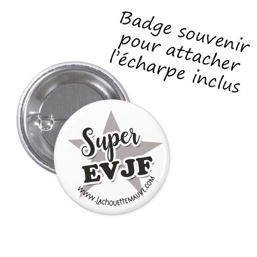 Echarpe personnalisée EVJF Modèle "Etoile Oui"