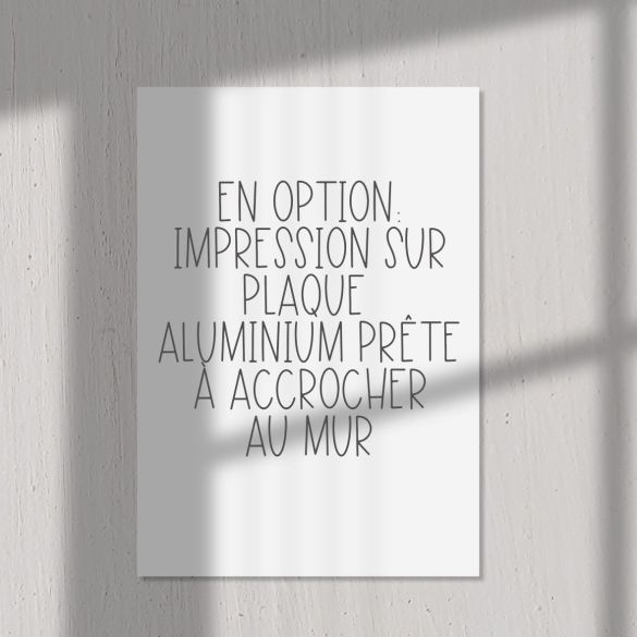 Affiche de Naissance Personnalisée - Calligraphie Artisanale à la Main