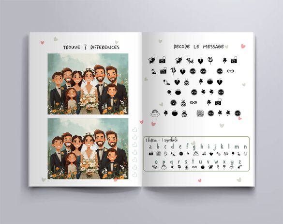 ***A IMPRIMER*** Livret de jeux et activités pour enfants , Mariage