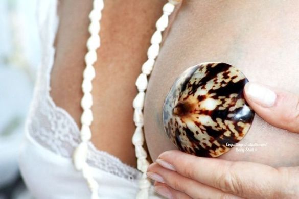 Coquillages d'allaitement en nacre Baby Shell