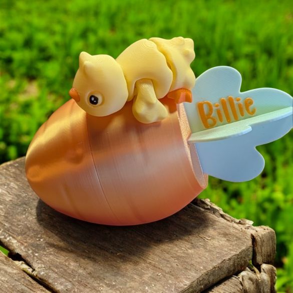 Gros Œuf Surprise Carotte avec son poussin articulé et/ou petits chocolats