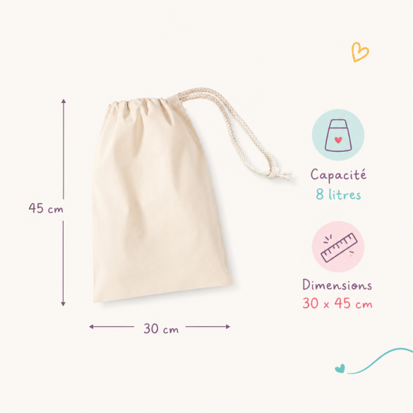 Pochon personnalisable Chouette