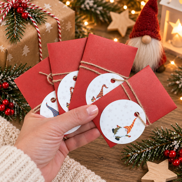 Mini pochette surprise Noël pour annonce de grossesse !