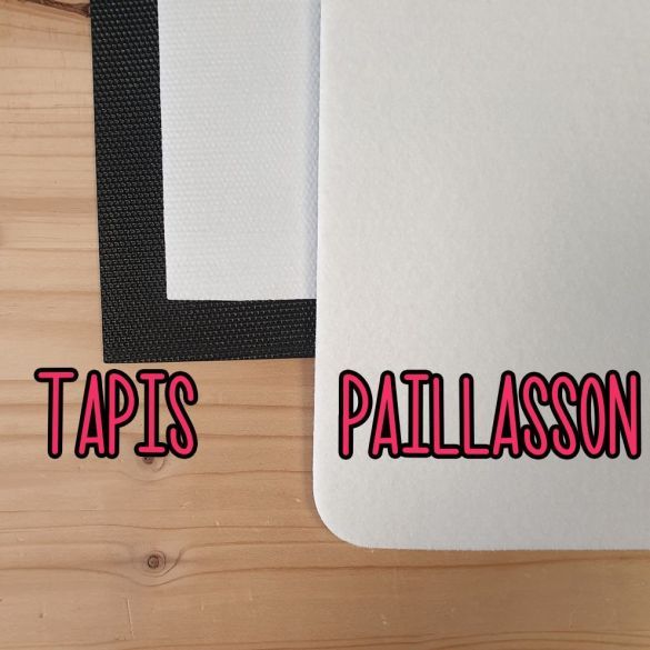 Tapis ou paillasson Fête des Mères floral – Ici vit une Maman exceptionnelle