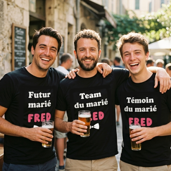 Tshirt EVG personnalisé Noeud Papillon