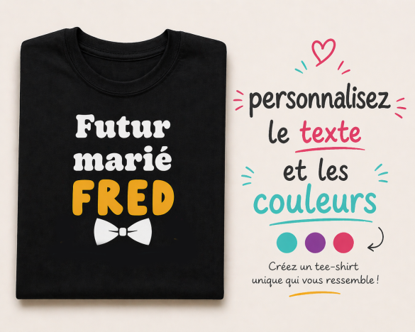 Tshirt EVG personnalisé Noeud Papillon