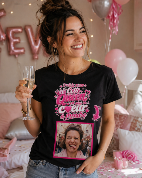 Tshirt EVJF personnalisé avec photo