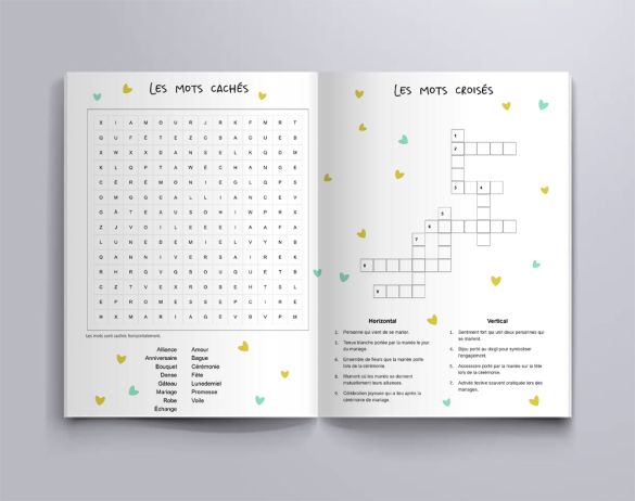 ***A IMPRIMER*** Livret de jeux et activités pour enfants , Mariage