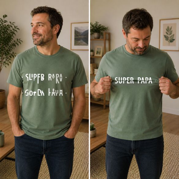 Tshirt codé 'Super Papa'