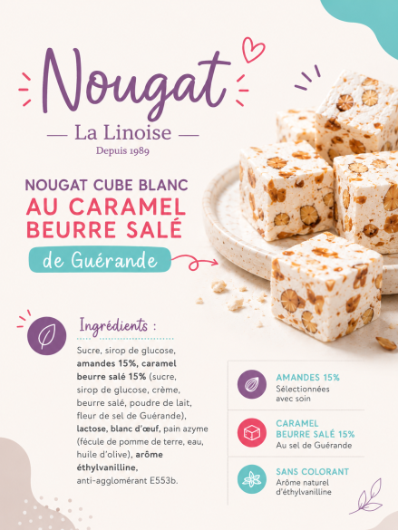 Boite de conserve remplie de Nougats (150g) 'Concentré de Mercis" | Cadeau original Maître - Maîtresse - Atsem