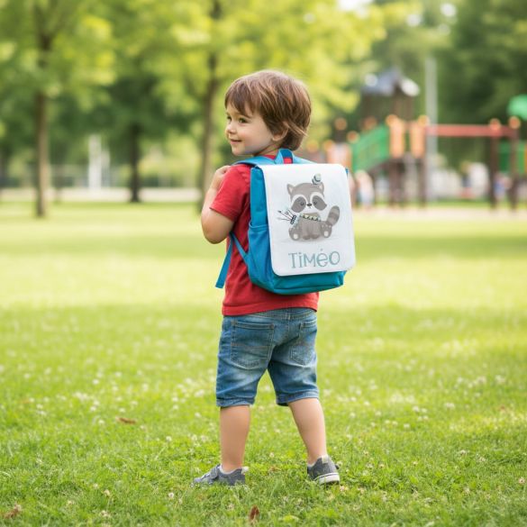 Sac à dos pour enfant personnalisé avec prénom modèle Raton indien