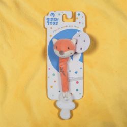 Attache tétine Bamboo  Renard