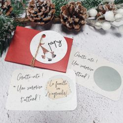 Mini pochette surprise Noël pour annonce de grossesse !