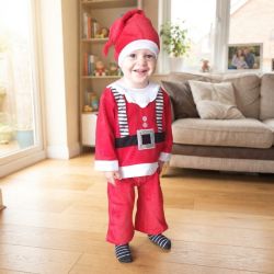 Costume Noël garçon + bonnet - 12/24 mois