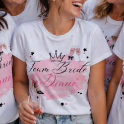 Tshirt EVJF personnalisé Glam