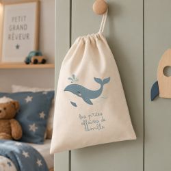 Pochon personnalisable Baleine