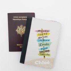 Protège passeport personnalisable Panneaux 2
