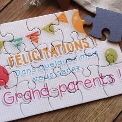 Puzzle pour futurs grand- parents -annonce de grossesse surprise originale|annonce grossesse