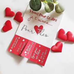 Tapis de souris personnalisé amoureux - Cadeau Saint-Valentin
