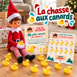 Kit chasse aux canards  Lutin Farceur Noël – Accessoires bêtises lutin – Enfant