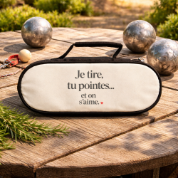 Pochette Pétanque Je tire, tu pointes et on s'aime