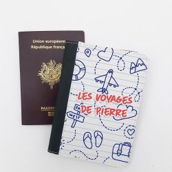 Protège passeport personnalisable Cahier