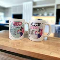 Mug heroine Super maîtresse ou Super Atsem