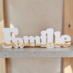 Structure décorative personnalisée famille avec prénoms