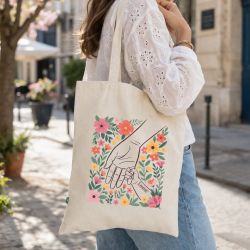 Totebag Maman personnalisé avec 1, 2 ou 3 enfants – Cadeau fête des mères